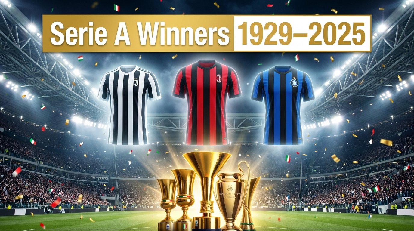 Serie A Winners List