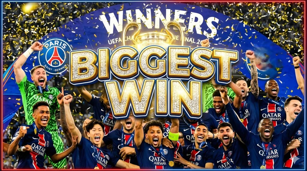 biggest champions league wins